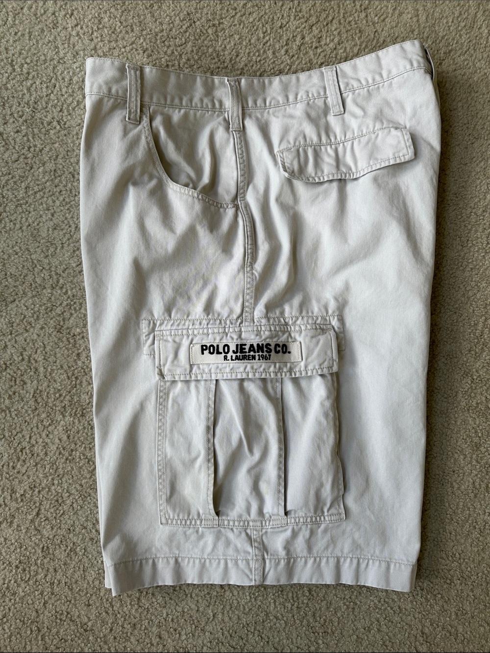 Polo by Ralph Lauren Men's Off White Cargo Shorts